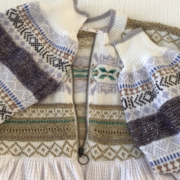 Free People Cabin Fever Swit Sweater Thermal Top in XS White - Picture 14 of 16